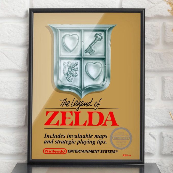 Poster The Legend Of Zelda - Cover Nintendo Entertainment System (1986) 3