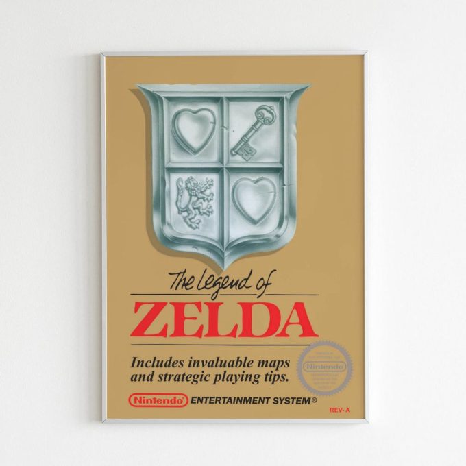 Poster The Legend Of Zelda - Cover Nintendo Entertainment System (1986) 4