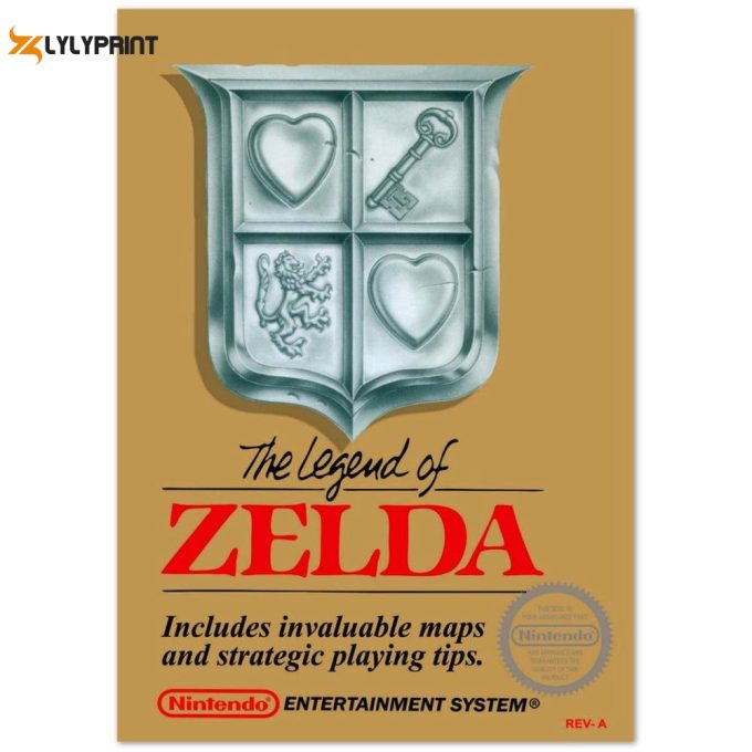 Poster The Legend Of Zelda - Cover Nintendo Entertainment System (1986) 1