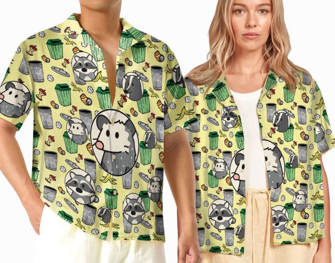Raccoon Summer Hawaiian Shirt, Trash Panda Hawaii Shirt 2