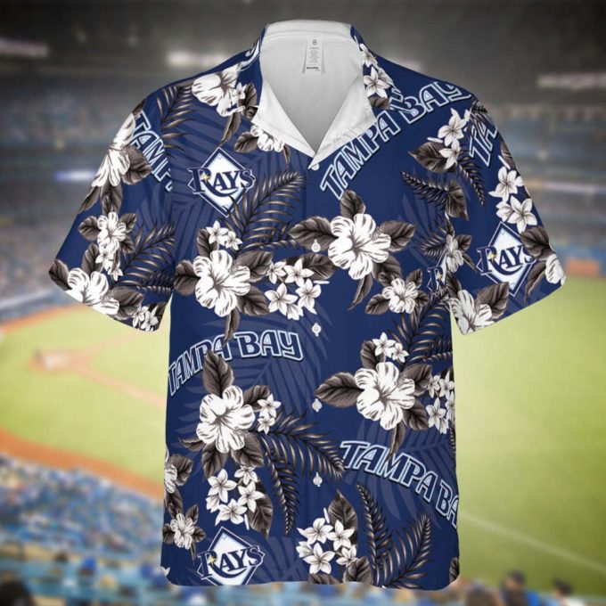 Rays Baseball Hawaiian Flowers Pattern, Tampa Bay Baseball Hawaiian Shirt For Men Women Kids 2