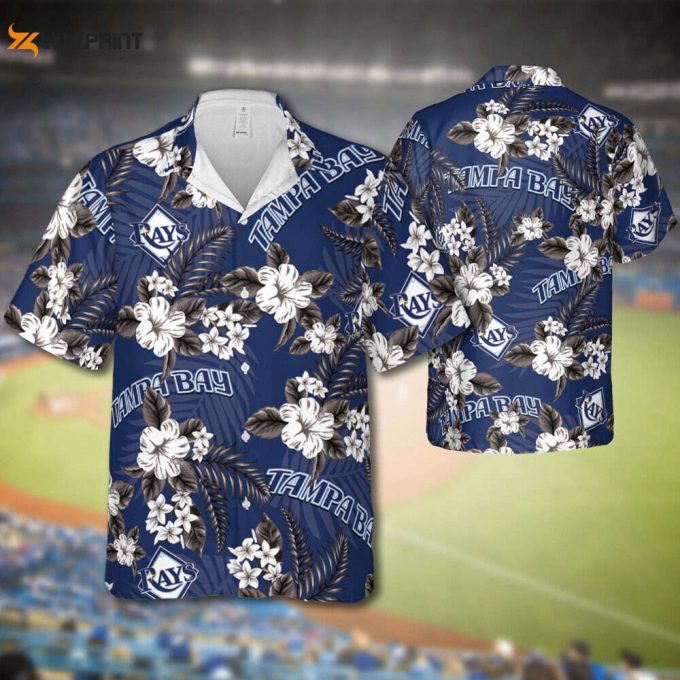 Rays Baseball Hawaiian Flowers Pattern, Tampa Bay Baseball Hawaiian Shirt For Men Women Kids 1