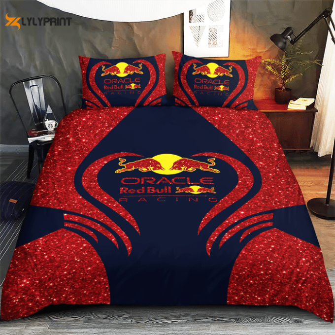 Red Bull Racing Duvet Cover Bedding Set Gift For Fans 2024 Bd783 1