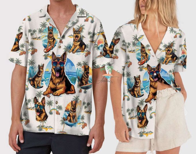 Retro Beach Life Hawaiian Shirt, Dog Lover Aloha Hawaii Shirts 5