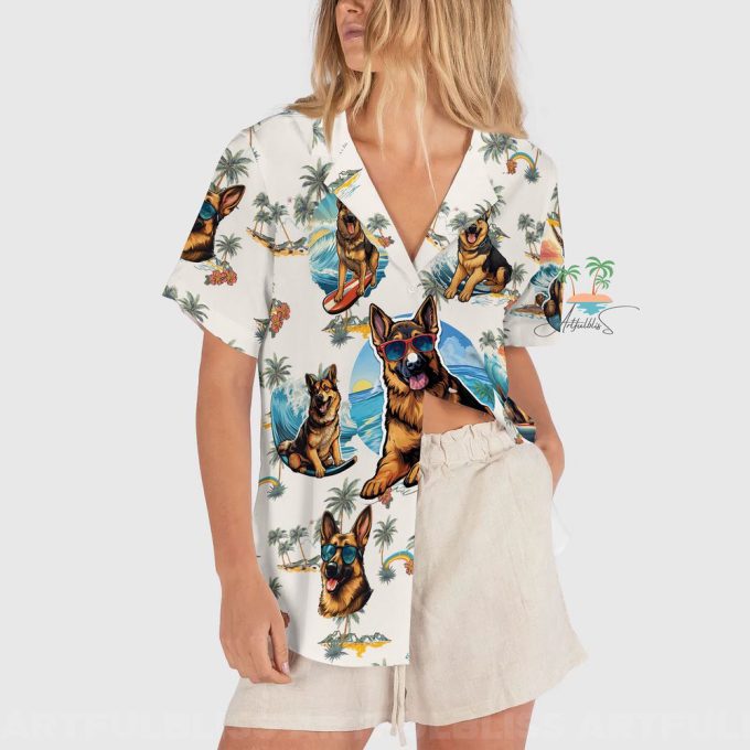 Retro Beach Life Hawaiian Shirt, Dog Lover Aloha Hawaii Shirts 3