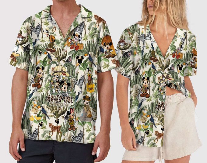 Retro Disney Animal Kingdom Mickey And Friends Hawaiian Shirt 2