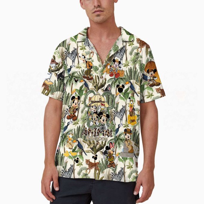 Retro Disney Animal Kingdom Mickey And Friends Hawaiian Shirt 4