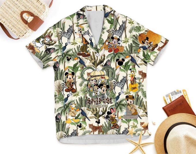 Retro Disney Animal Kingdom Mickey And Friends Hawaiian Shirt 6