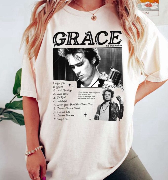 Retro Style Jeff Buckley Grace Album Unisex T-Shirt, Jeff Buckley Mystery White Boy Shirt, Halloween Gift 2