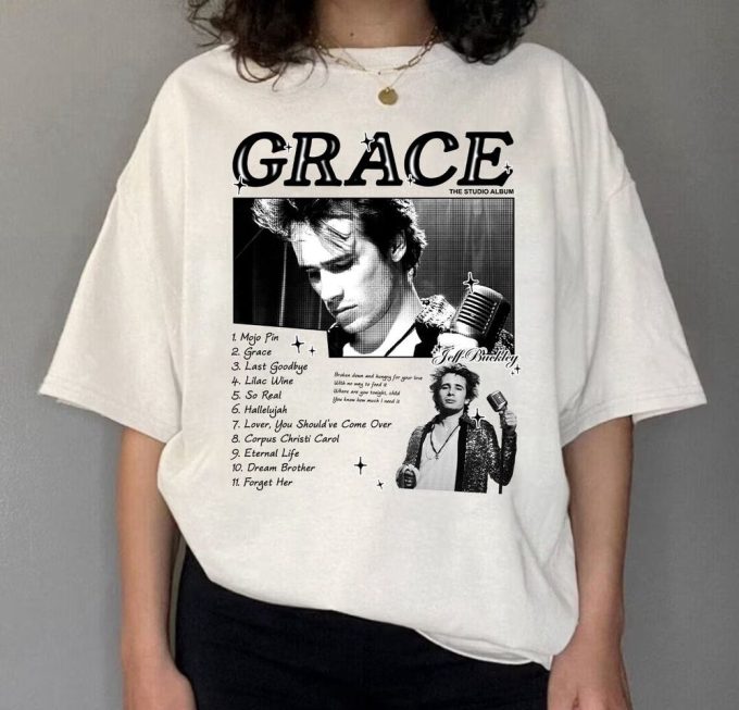 Retro Style Jeff Buckley Grace Album Unisex T-Shirt, Jeff Buckley Mystery White Boy Shirt, Halloween Gift 3