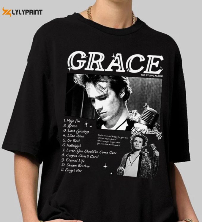 Retro Style Jeff Buckley Grace Album Unisex T-Shirt, Jeff Buckley Mystery White Boy Shirt, Halloween Gift 1