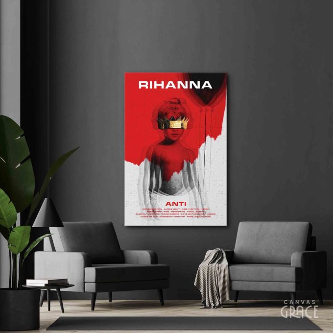 Rihanna Anti Poster, Rihanna Album Cover Print 2