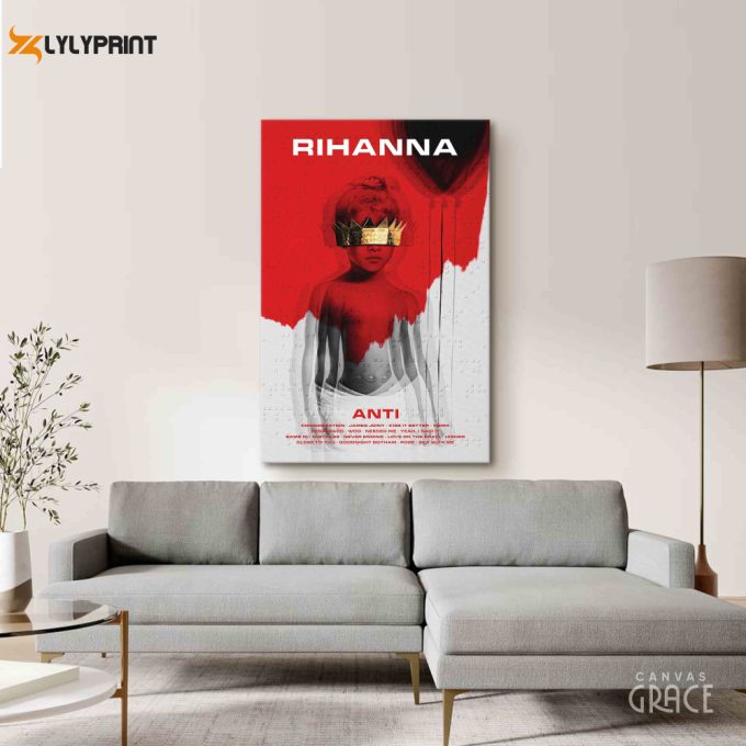 Rihanna Anti Poster, Rihanna Album Cover Print 1