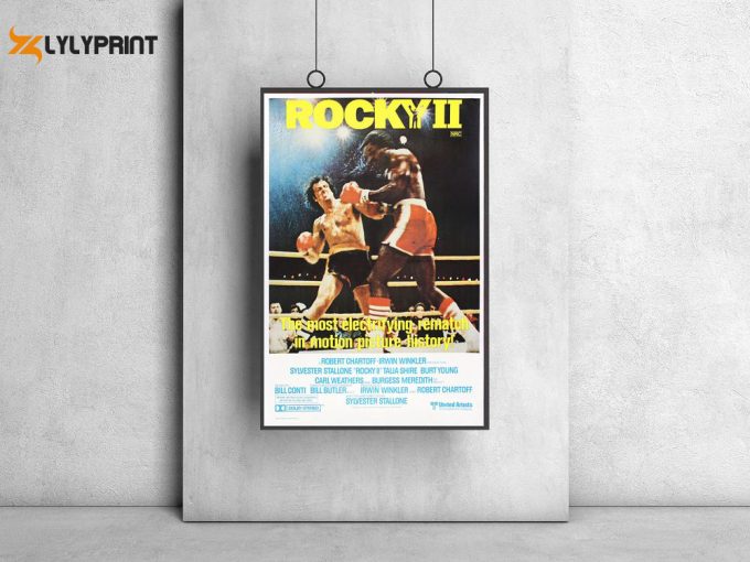 Rocky Ii Movie Poster, Vintage Movie Poster, Classic Movie Poster 2