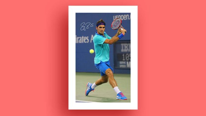 Roger Federer Poster | Roger Federer Print Tennis Poster 2