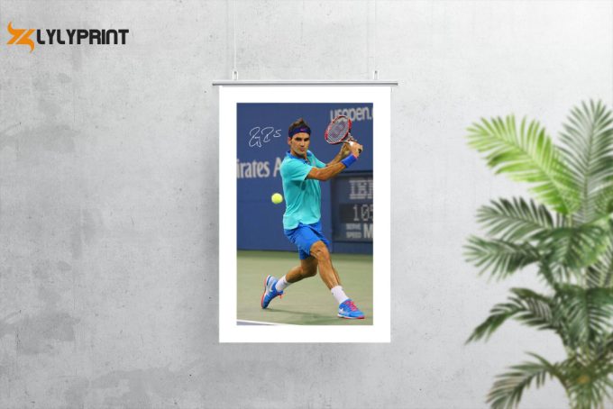 Roger Federer Poster | Roger Federer Print Tennis Poster 1