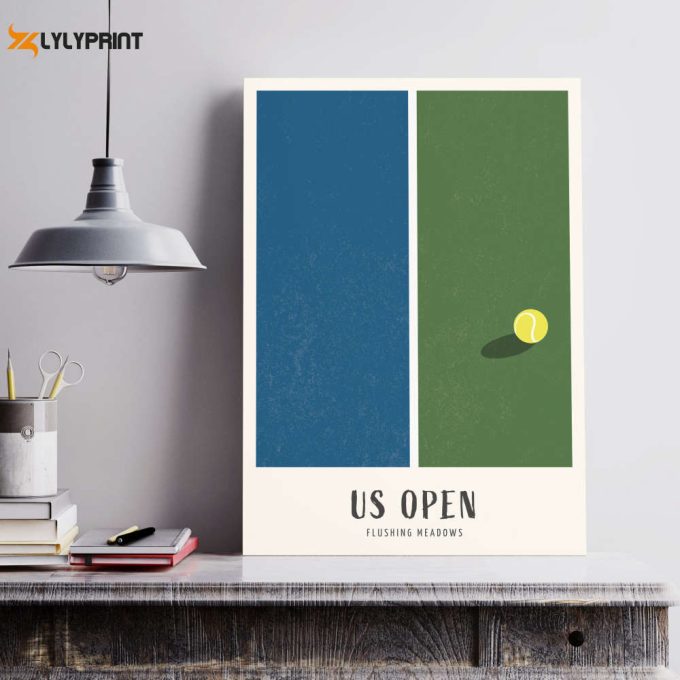 Roger Federer Us Open Poster, Tennis Poster, Gift For Tennis Players 1