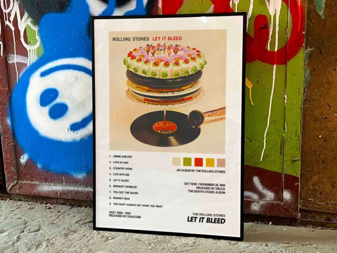 Rolling Stones &Quot;Let It Bleed&Quot; Album Cover Poster #2 3