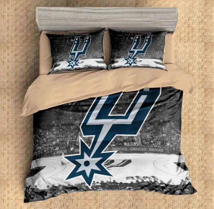 San Antonio Spurs Duvet Cover Bedding Set Gift For Fans 2024 Bd795 2
