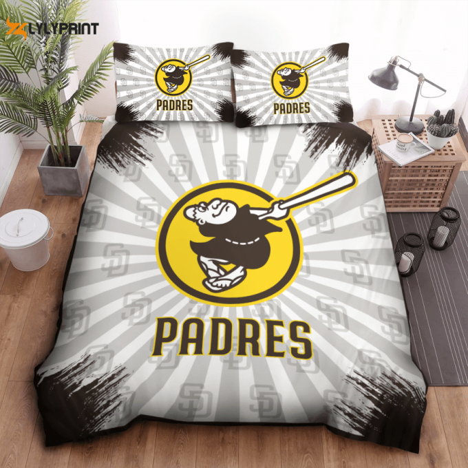 San Diego Padres Duvet Cover Bedding Set Gift For Fans Bd797 1