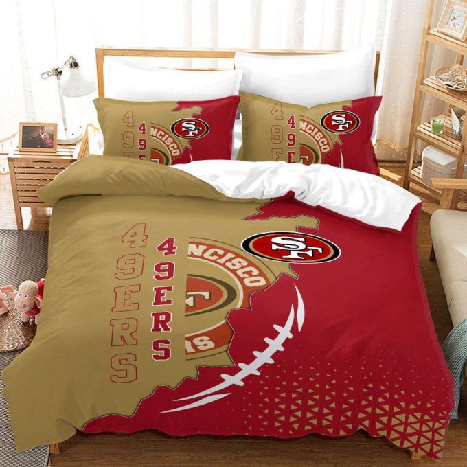 San Francisco 49Ers Duvet Cover Bedding Set Gift For Fans 2024 Bd801 2