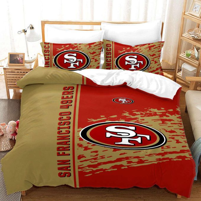 San Francisco 49Ers Duvet Cover Bedding Set Gift For Fans 2024 Bd804 2