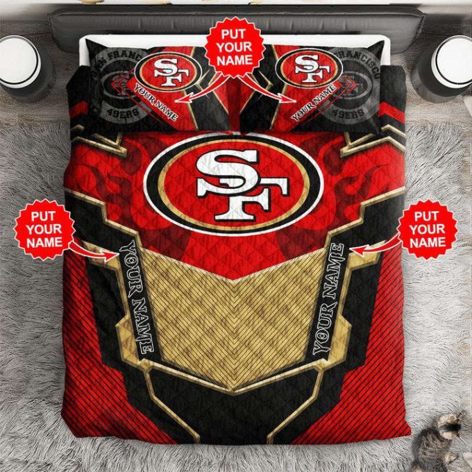 Shop The Ultimate San Francisco 49Ers Duvet Cover Bedding Set - Perfect Gift For Fans! Bd805 2