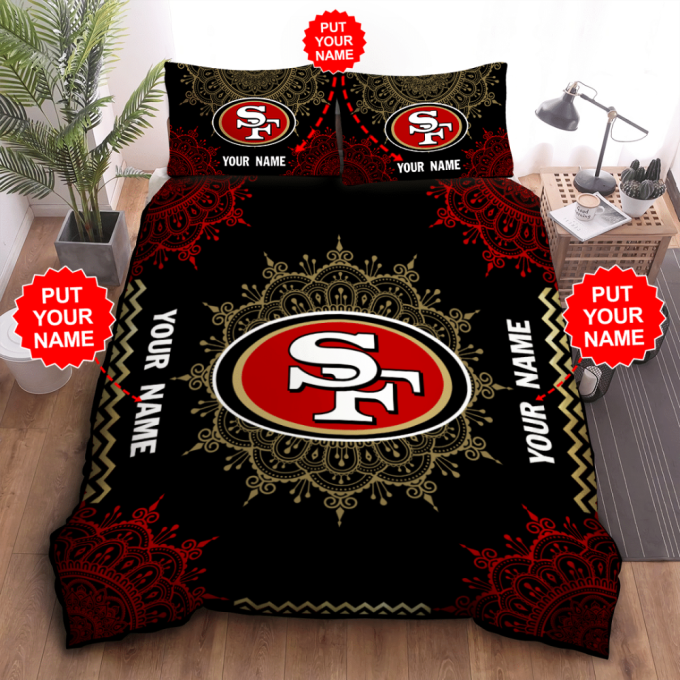 San Francisco 49Ers Duvet Cover Bedding Set Gift For Fans 2