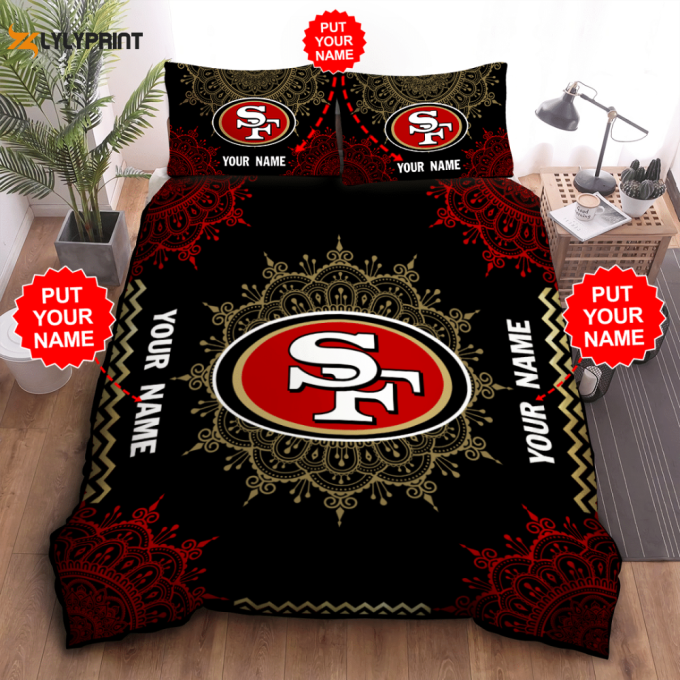 San Francisco 49Ers Duvet Cover Bedding Set Gift For Fans 1