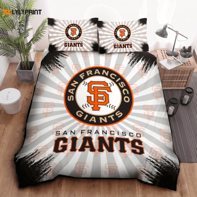 San Francisco Giants Bd817 Duvet Cover Bedding Set - Official Mlb Merchandise 1