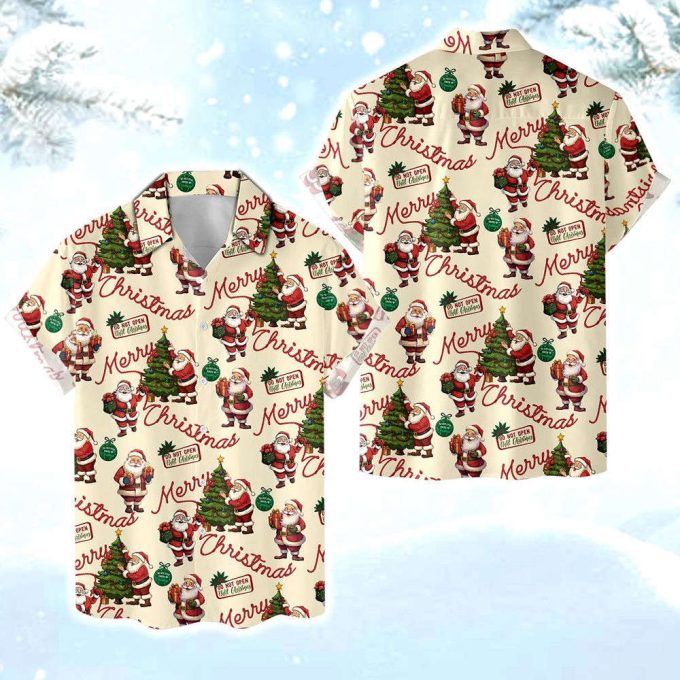 Santa Claus Hawaiian Shirt, Merry Christmas Santa Hawaiian 2