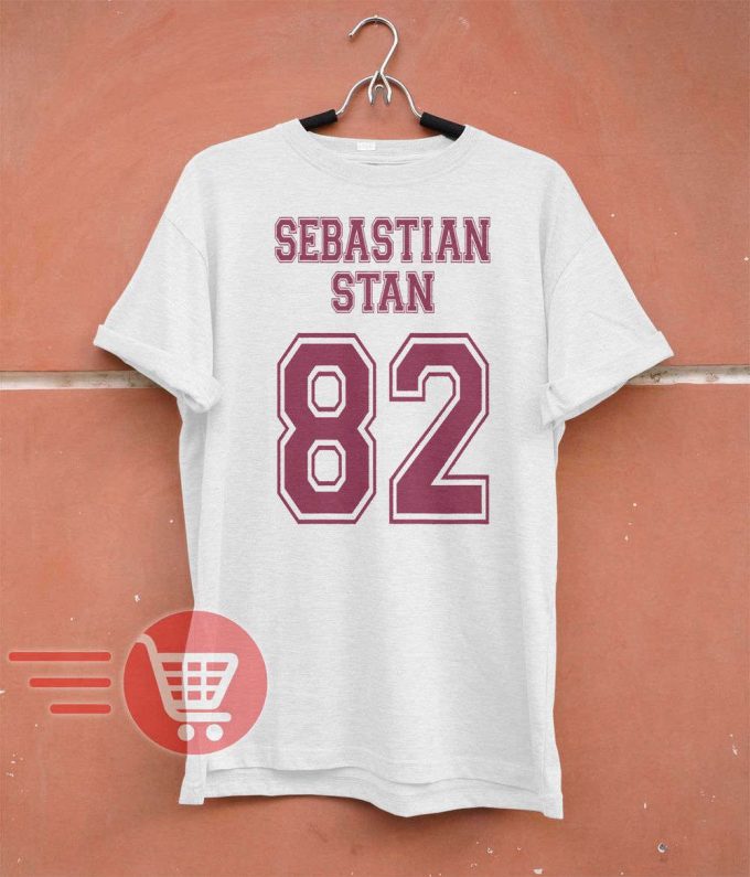 Sebastian Stan Shirt Sebastian Stan T-Shirt Bucky Barnes Shirt, Bucky Barnes T-Shirt Sebastian Stan Birthday 1982 82 Unisex T-Shirt Tee 2