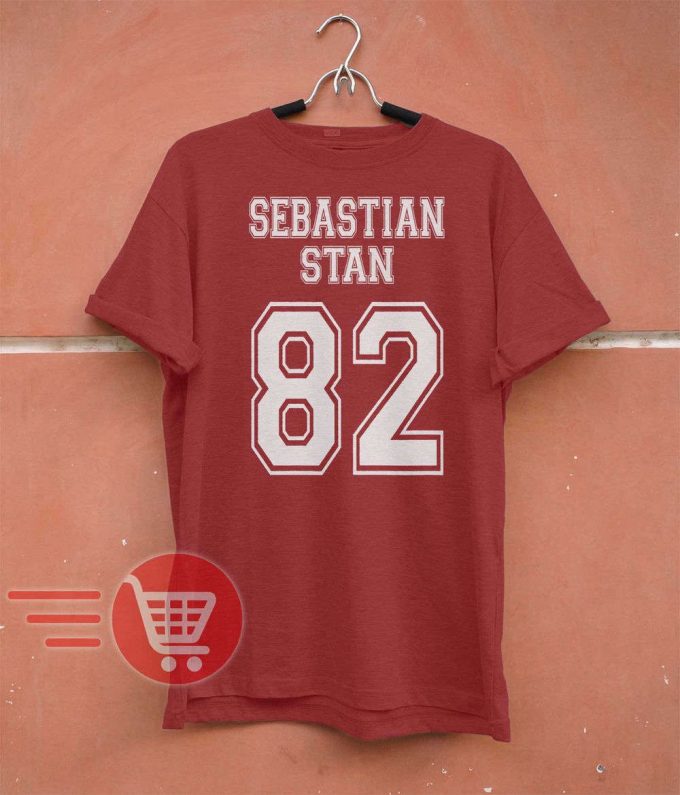 Sebastian Stan Shirt Sebastian Stan T-Shirt Bucky Barnes Shirt, Bucky Barnes T-Shirt Sebastian Stan Birthday 1982 82 Unisex T-Shirt Tee 3