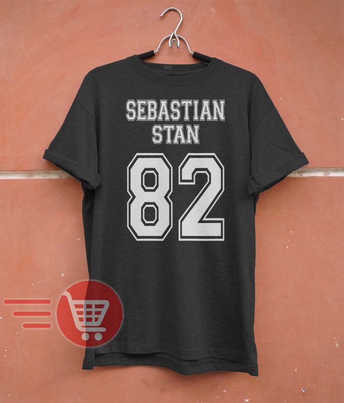 Sebastian Stan Shirt Sebastian Stan T-Shirt Bucky Barnes Shirt, Bucky Barnes T-Shirt Sebastian Stan Birthday 1982 82 Unisex T-Shirt Tee 4