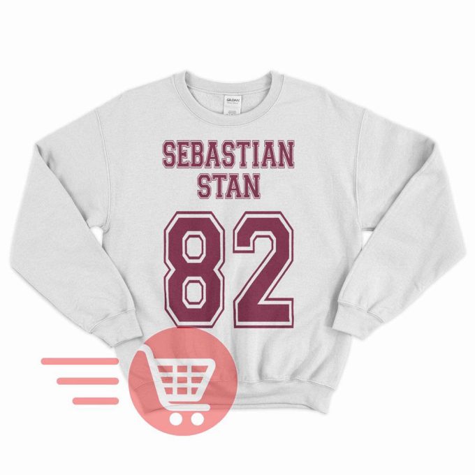 Sebastian Stan Sweatshirt Sebastian Stan 82 Sweater Bucky Barnes Sweatshirt Bucky Barnes 1982 Birthday Poster T-Shirt Unisex Sweatshirt Tee 2