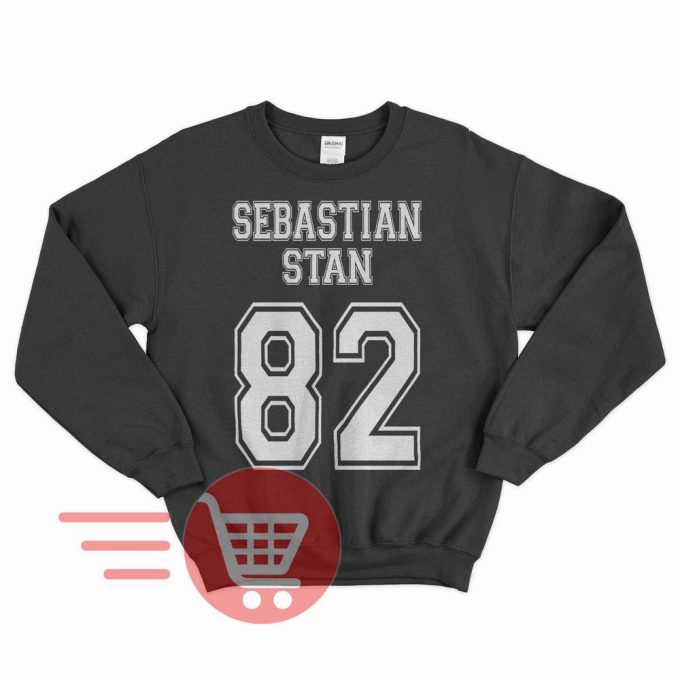 Sebastian Stan Sweatshirt Sebastian Stan 82 Sweater Bucky Barnes Sweatshirt Bucky Barnes 1982 Birthday Poster T-Shirt Unisex Sweatshirt Tee 3