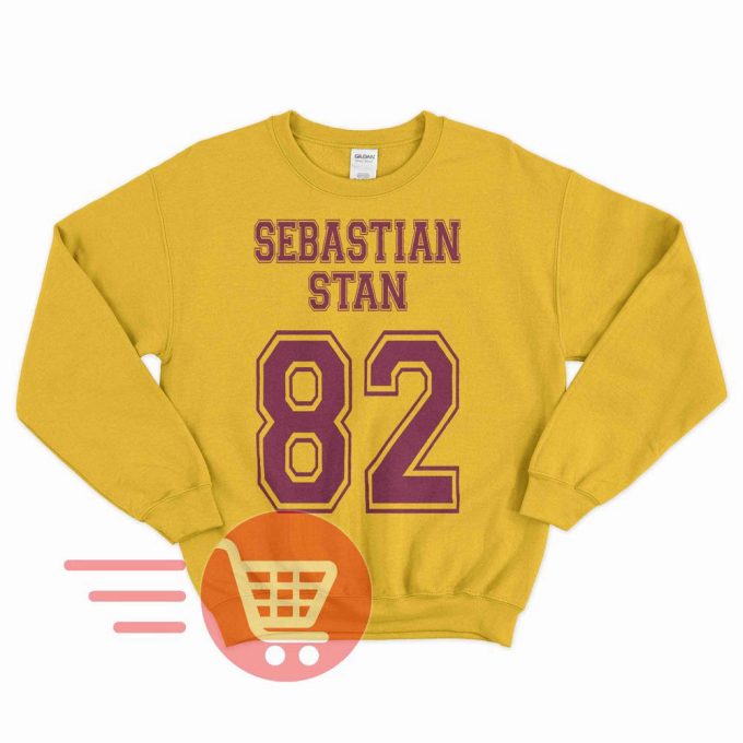 Sebastian Stan Sweatshirt Sebastian Stan 82 Sweater Bucky Barnes Sweatshirt Bucky Barnes 1982 Birthday Poster T-Shirt Unisex Sweatshirt Tee 4