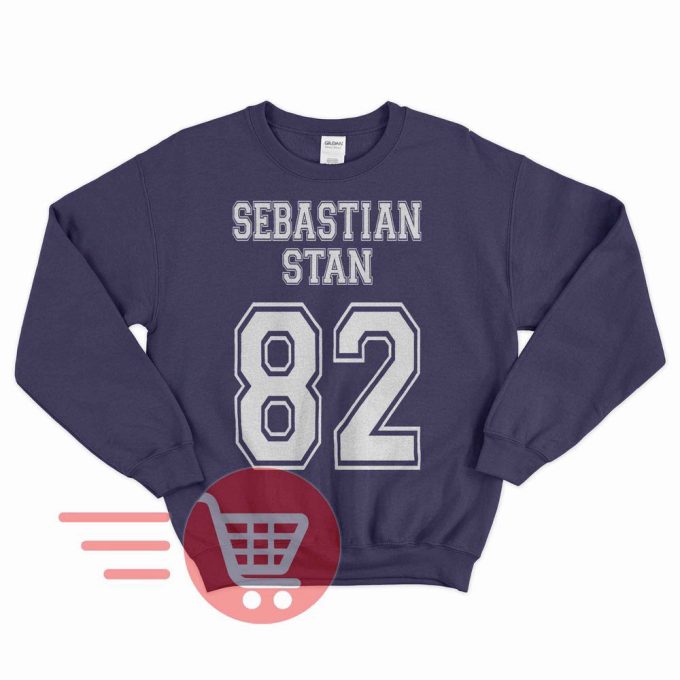 Sebastian Stan Sweatshirt Sebastian Stan 82 Sweater Bucky Barnes Sweatshirt Bucky Barnes 1982 Birthday Poster T-Shirt Unisex Sweatshirt Tee 5