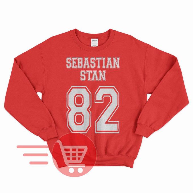 Sebastian Stan Sweatshirt Sebastian Stan 82 Sweater Bucky Barnes Sweatshirt Bucky Barnes 1982 Birthday Poster T-Shirt Unisex Sweatshirt Tee 6