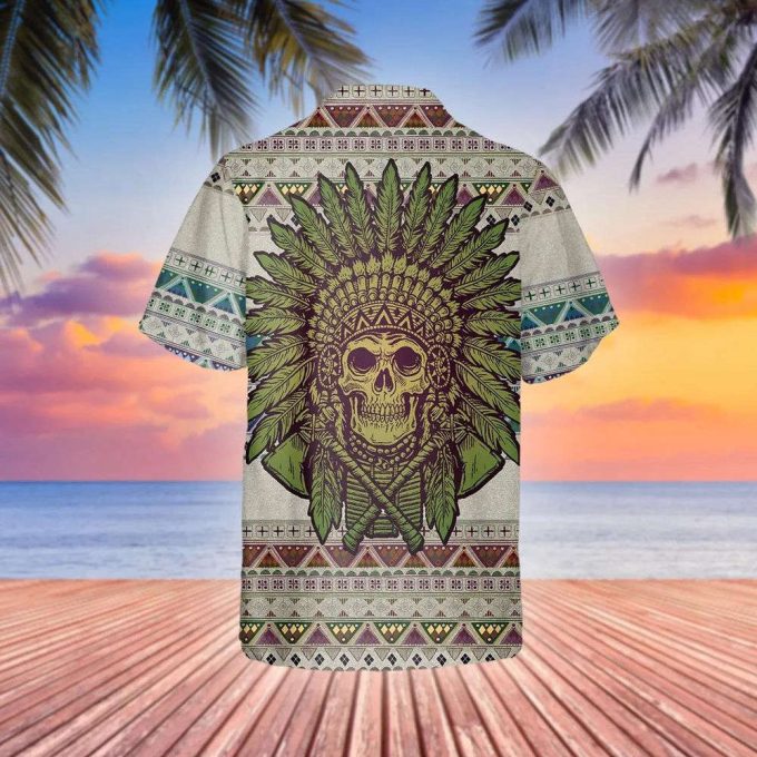 Skull Aboriginal Hawaiian Shirt, This Trends Summer Beach Shirt 3