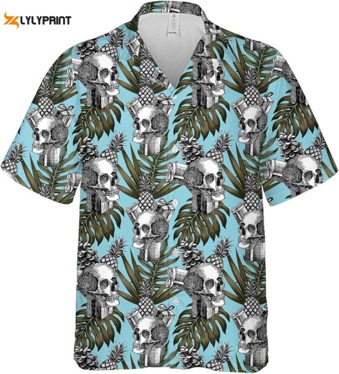 Skull And Pineapple Hawaiian Shirt, Horror Aloha Shirt 2