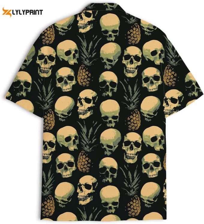 Skull Hawaiian Shirt, Horror Aloha Shirt 1