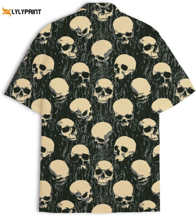 Skull Hawaiian Shirt, Horror Aloha Shirt 1