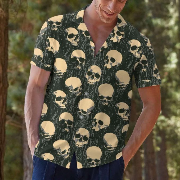 Skull Hawaiian Shirt, Horror Aloha Shirt 4