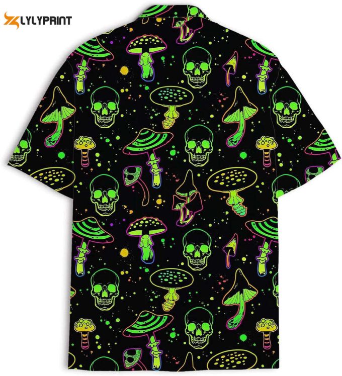 Skull Hawaiian Shirt, Horror Aloha Shirt 1