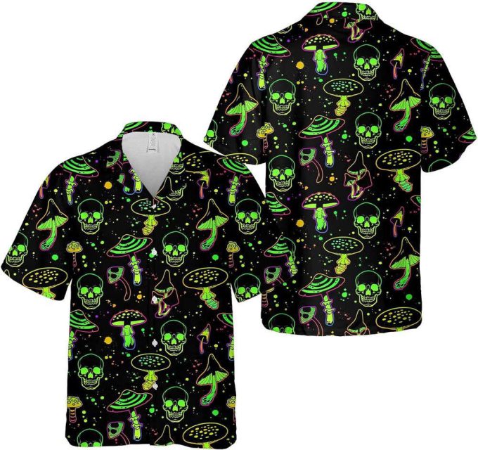 Skull Hawaiian Shirt, Horror Aloha Shirt 3