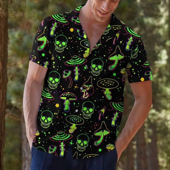 Skull Hawaiian Shirt, Horror Aloha Shirt 4