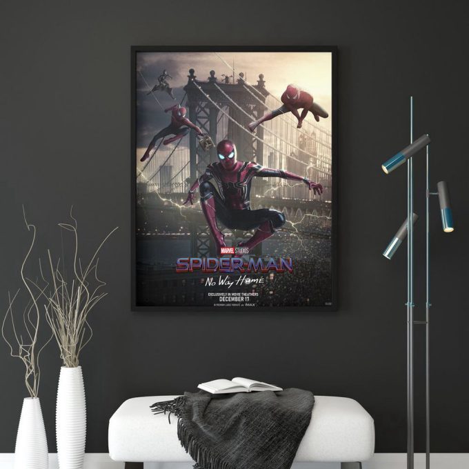 Spider Man No Way Home Poster, Tom Holland, Wall Art 3