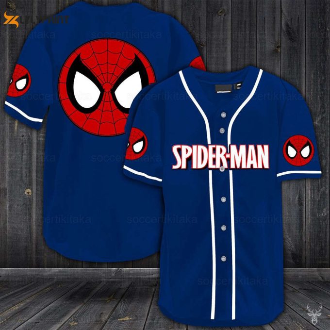 Spiderman Shirt, Spiderman Jersey Shirt, Spiderman Baseball Jersey, Spiderman Baseball Shirt 2
