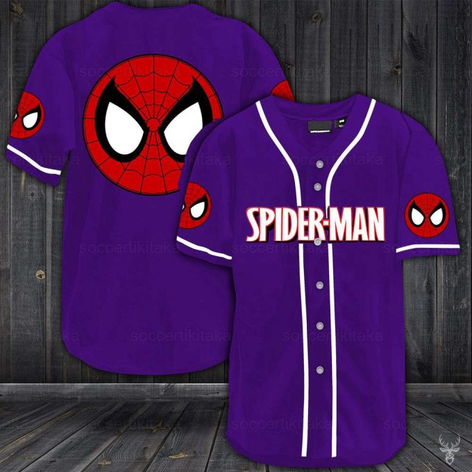 Spiderman Shirt, Spiderman Jersey Shirt, Spiderman Baseball Jersey, Spiderman Baseball Shirt 3